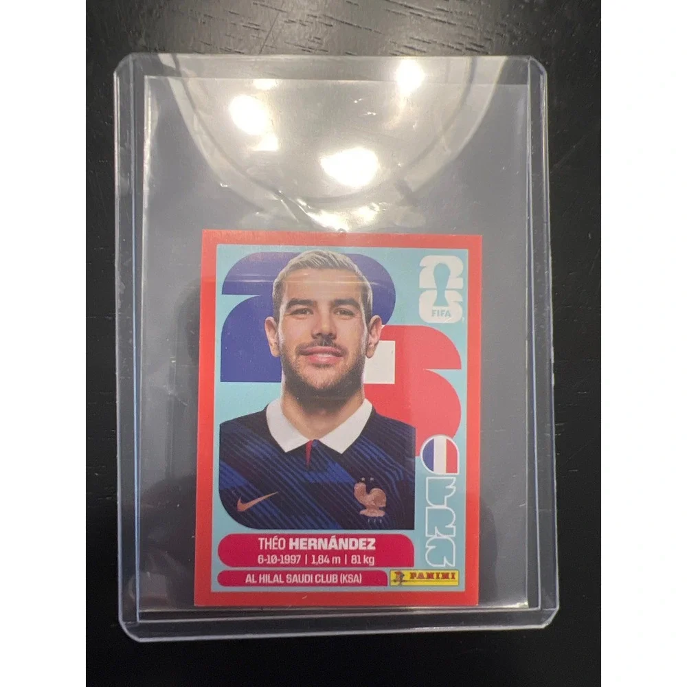 Panini FIFA World Cup 2026 Theo Hernandez France Sticker FRA 3 Red Trim